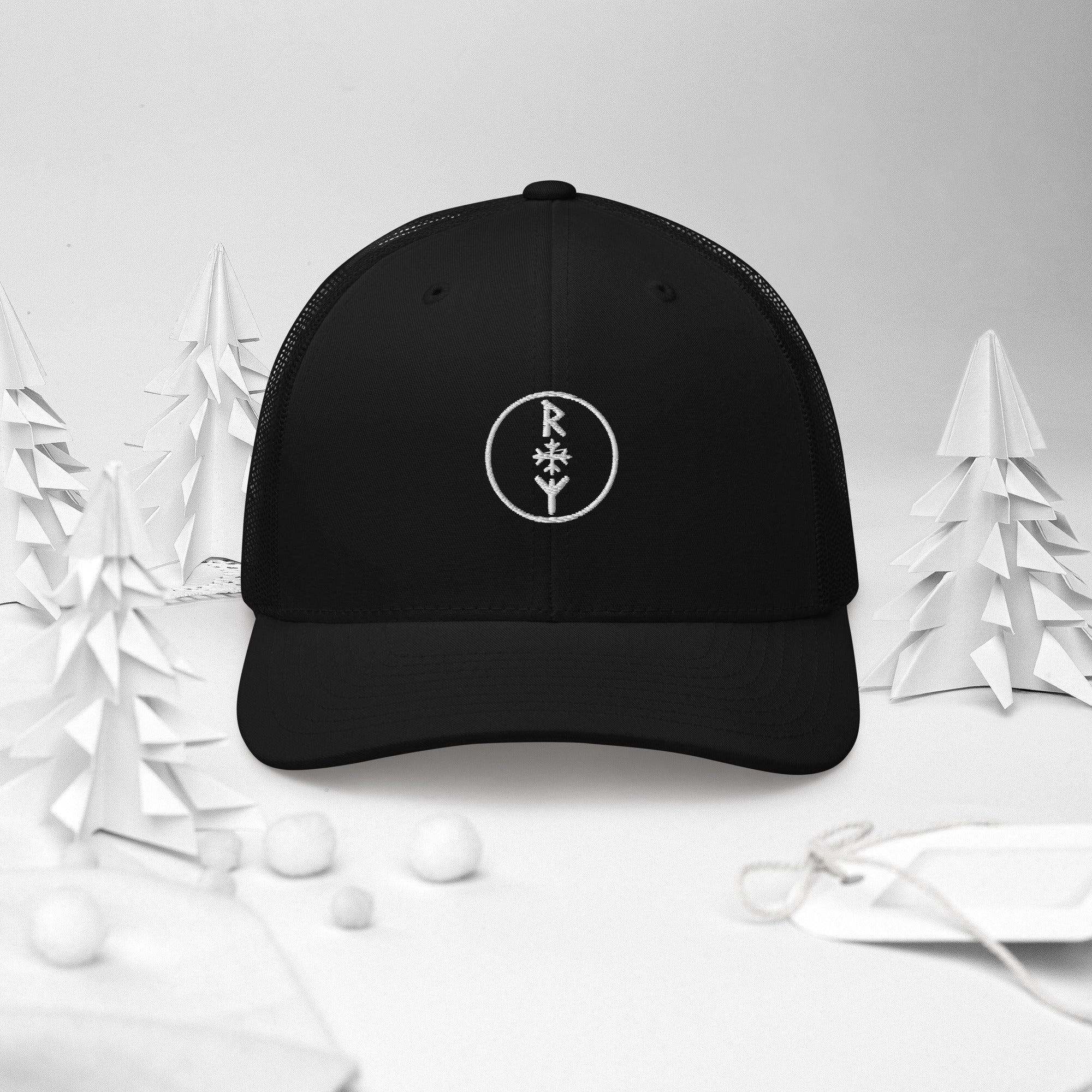 Frostmark Rune Trucker Cap – Nordic Mesh Snapback